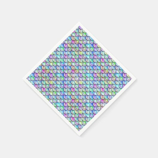 Falln Rainbow Bubble Mermaid Scales Servetten (Hoek)