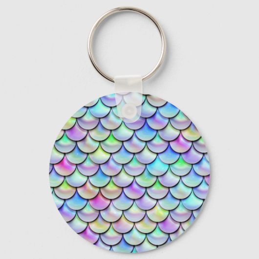 Falln Rainbow Bubble Mermaid Scales Sleutelhanger (Voorkant)