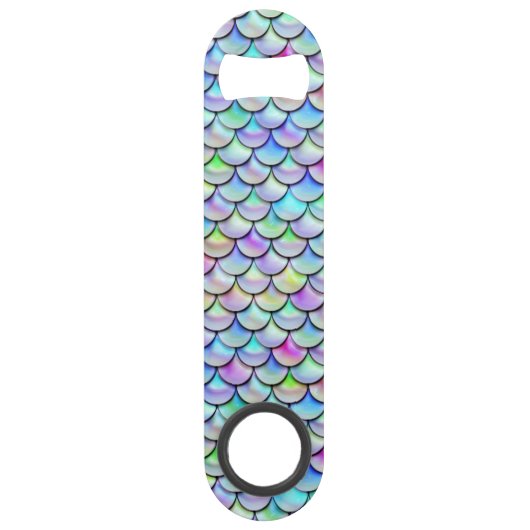 Falln Rainbow Bubble Mermaid Scales Speed Flessenopener (Achterkant)