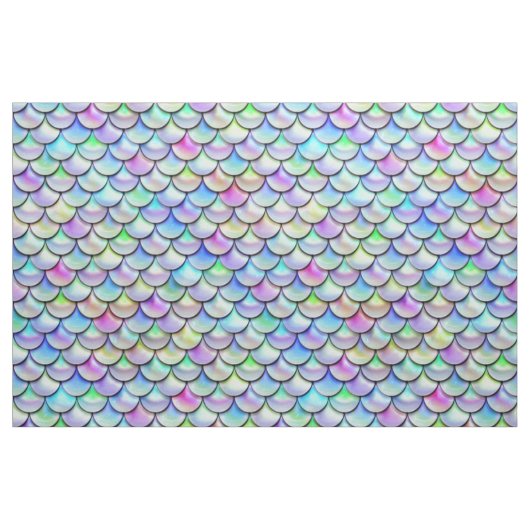 Falln Rainbow Bubble Mermaid Scales Stof (Fat Quarter)