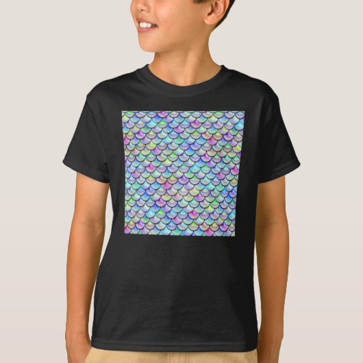 Falln Rainbow Bubble Mermaid Scales T-shirt (Voorkant)