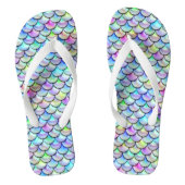 Falln Rainbow Bubble Mermaid Scales Teenslippers (Voetbed)