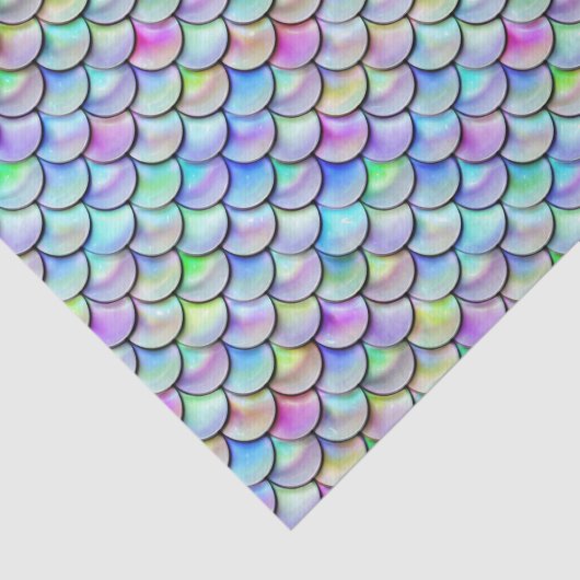 Falln Rainbow Bubble Mermaid Scales Tissuepapier (Detail)