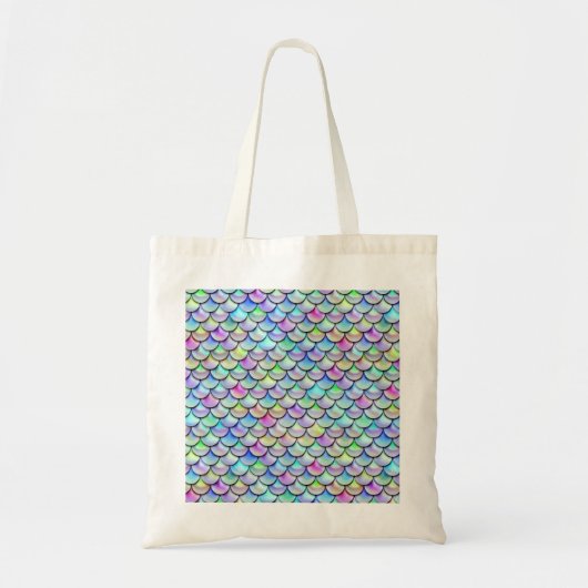 Falln Rainbow Bubble Mermaid Scales Tote Bag (Voorkant)