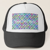 Falln Rainbow Bubble Mermaid Scales Trucker Pet (Voorkant)