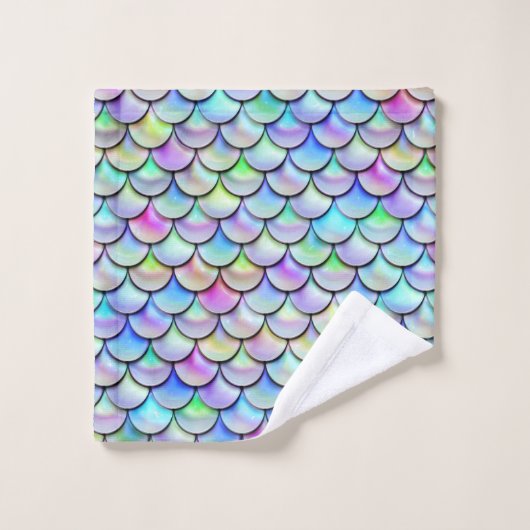 Falln Rainbow Bubble Scales Bad Handdoek (Wasdoekje)