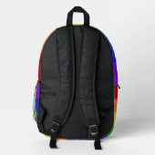 Falln Rainbow Gay Pride Flag Bedrukte Rugzak (Achterkant)