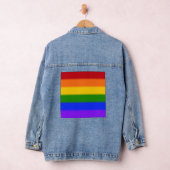 Falln Rainbow Gay Pride Flag Denim Jacket (Hangar)