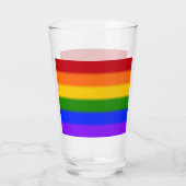 Falln Rainbow Gay Pride Flag Glas (Achterkant)