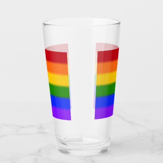 Falln Rainbow Gay Pride Flag Glas (Rechts)