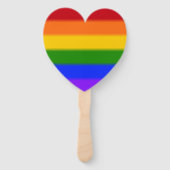 Falln Rainbow Gay Pride Flag Handwaaier (Voorkant)