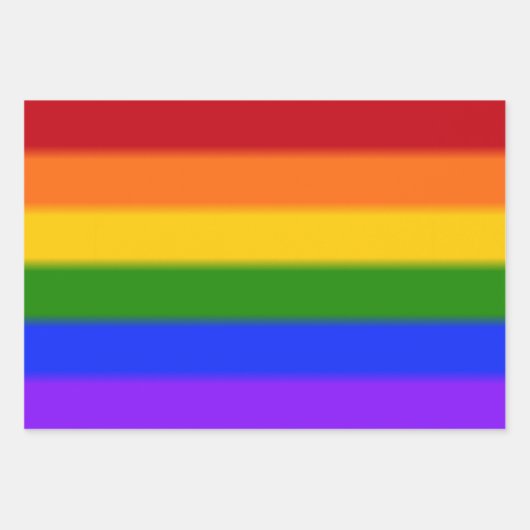 Falln Rainbow Gay Pride Flag Inpakpapier Vel (Voorkant)