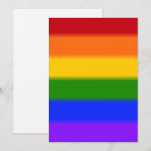 Falln Rainbow Gay Pride Flag Kaart (Voorkant / Achterkant)