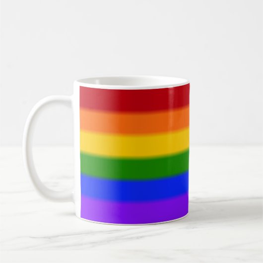Falln Rainbow Gay Pride Flag Koffiemok (Links)