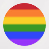 Falln Rainbow Gay Pride Flag Labels (Design 1)