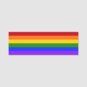 Falln Rainbow Gay Pride Flag Naamplaatje (Voorkant)