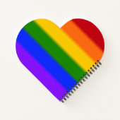 Falln Rainbow Gay Pride Flag Notitieboek (Achterkant)
