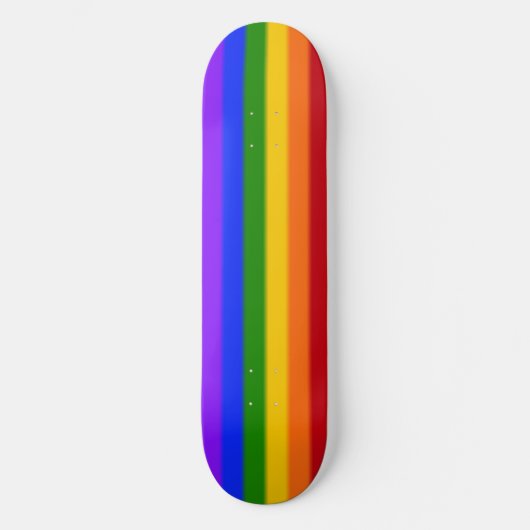 Falln Rainbow Gay Pride Flag Persoonlijk Skateboard (Voorkant)