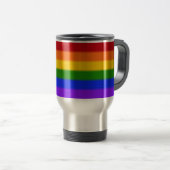 Falln Rainbow Gay Pride Flag Reisbeker (Voorkant rechts)