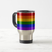 Falln Rainbow Gay Pride Flag Reisbeker (Voorkant links)