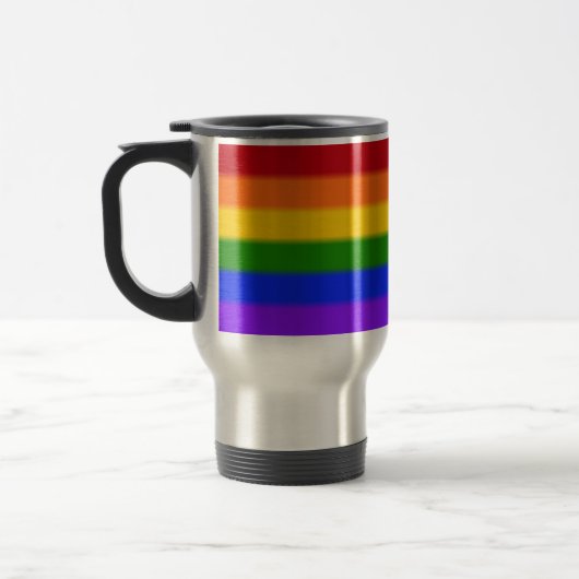 Falln Rainbow Gay Pride Flag Reisbeker (Links)
