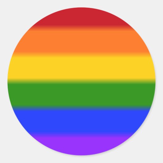 Falln Rainbow Gay Pride Flag Ronde Sticker (Voorkant)