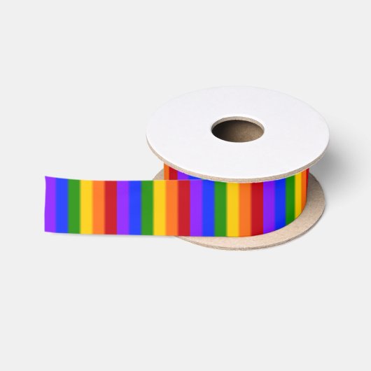 Falln Rainbow Gay Pride Flag Satijnen Lint (Spoel)