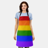 Falln Rainbow Gay Pride Flag Schort (Gedragen)