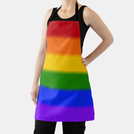 Falln Rainbow Gay Pride Flag Schort (Insitu)