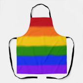 Falln Rainbow Gay Pride Flag Schort (Voorkant)
