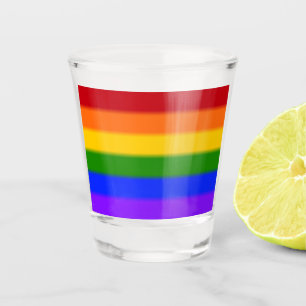 Falln Rainbow Gay Pride Flag Shot Glas