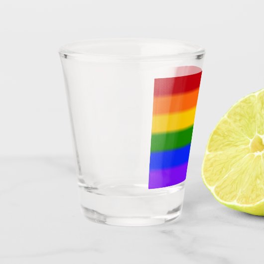 Falln Rainbow Gay Pride Flag Shot Glas (Links)