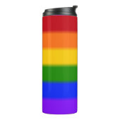 Falln Rainbow Gay Pride Flag Thermosbeker (Gedraaid links)