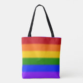 Falln Rainbow Gay Pride Flag Tote Bag (Achterkant)