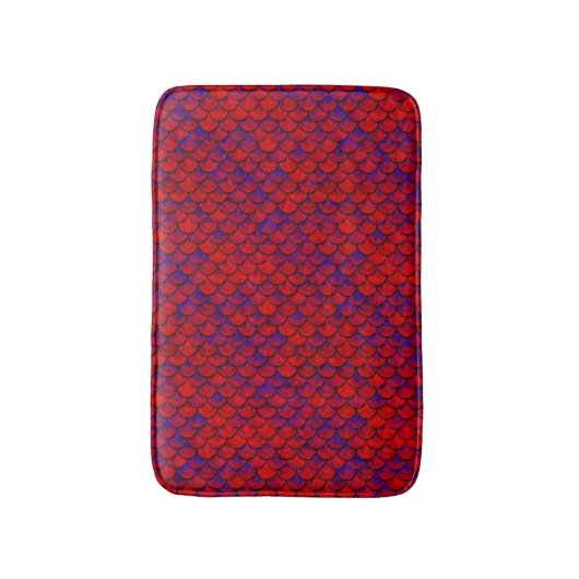 Falln Red en Paarse kalveren Badmat (Voorkant Verticaal)