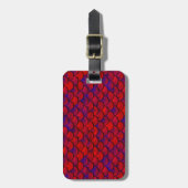 Falln Red en Paarse kalveren Bagagelabel (Voorkant verticaal)