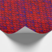 Falln Red en Paarse kalveren Cadeaupapier (Hoek)