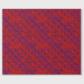 Falln Red en Paarse kalveren Cadeaupapier (Vlak)