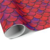 Falln Red en Paarse kalveren Cadeaupapier (Rol Hoek)