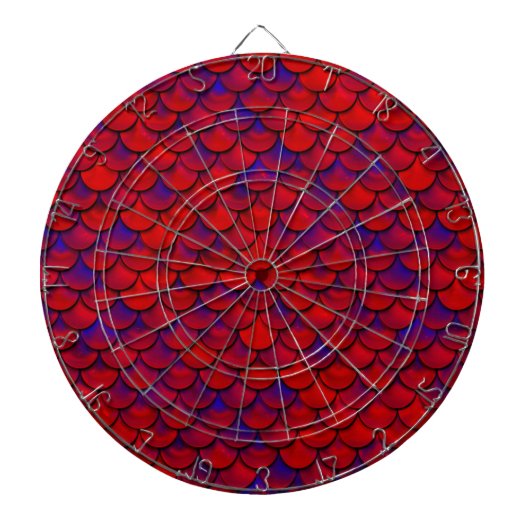 Falln Red en Paarse kalveren Dartbord (Voorkant)
