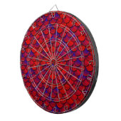 Falln Red en Paarse kalveren Dartbord (Voorkant Rechts)