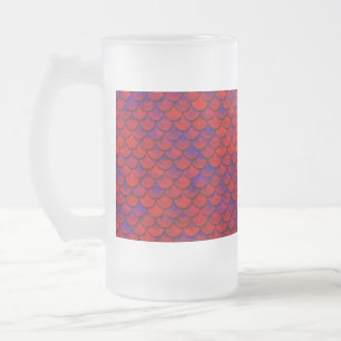 Falln Red en Paarse kalveren Matglas Bierpul