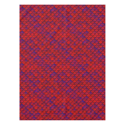 Falln Red en Paarse kalveren Tafelkleed (Voorkant)