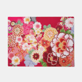 Falln Red Floral Burst Deurmat (Voorkant)