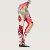 Falln Red Floral Burst Leggings (Rechts)