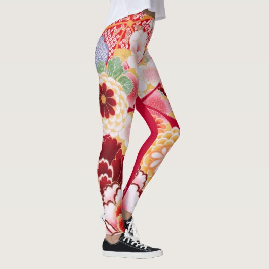 Falln Red Floral Burst Leggings (Rechts)