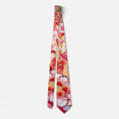 Falln Red Floral Burst Stropdas (Achterkant)
