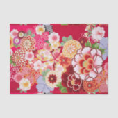 Falln Red Floral Burst Tissuepapier (Voorkant)