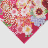 Falln Red Floral Burst Tissuepapier (Detail)