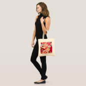 Falln Red Floral Burst Tote Bag (Voorkant (model))